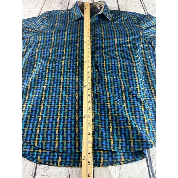 ROBERT GRAHAM Long Sleeve Shirt, Multi Embroidered, Multi-Color, Size X-Large - Picture 7 of 12